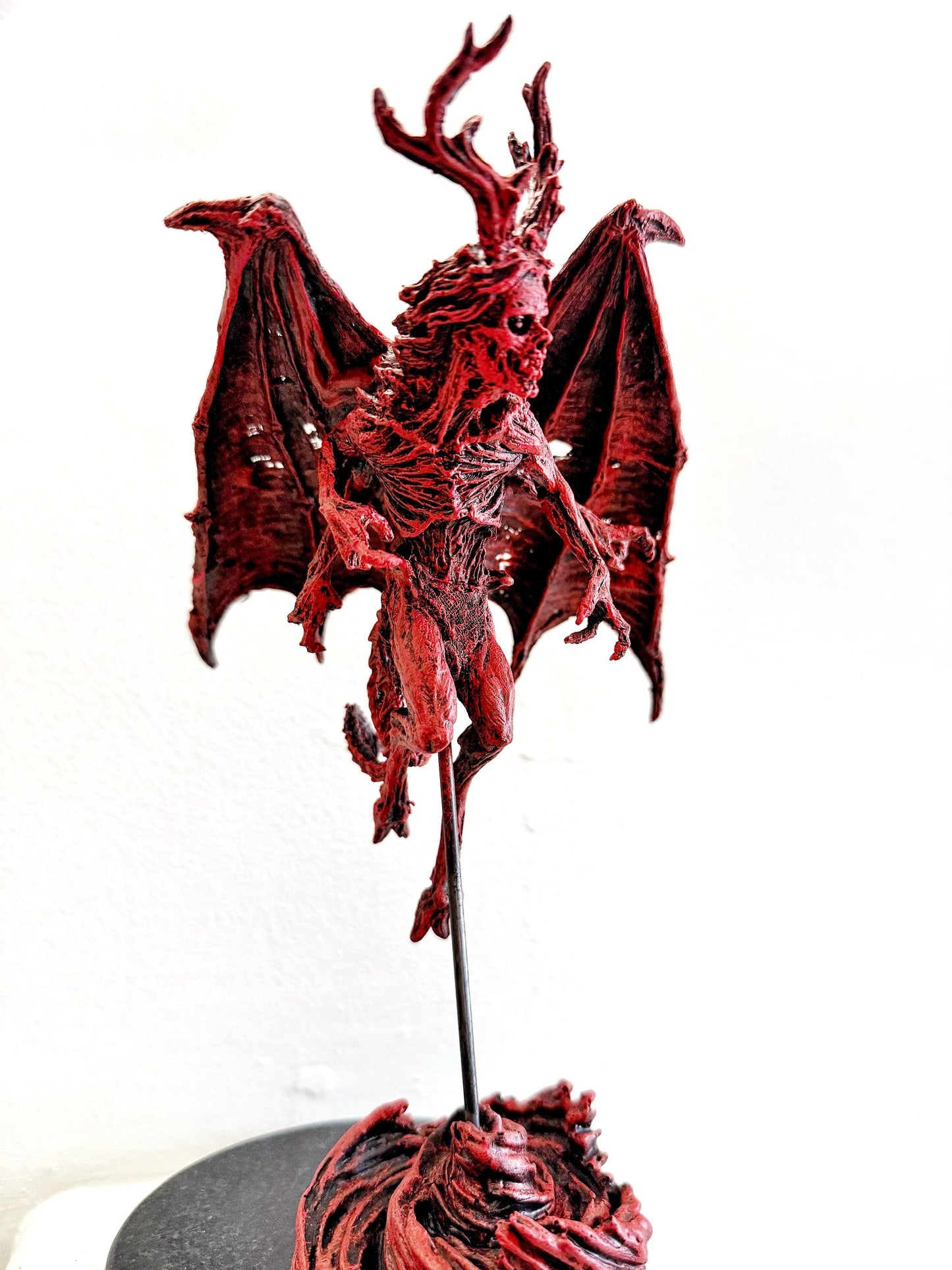Angel of Death Statue, Half Scale Resin | Mythic Creature Figurine | Myths and Legends Monster Statue | Demon Statue for Gothic Home Decor