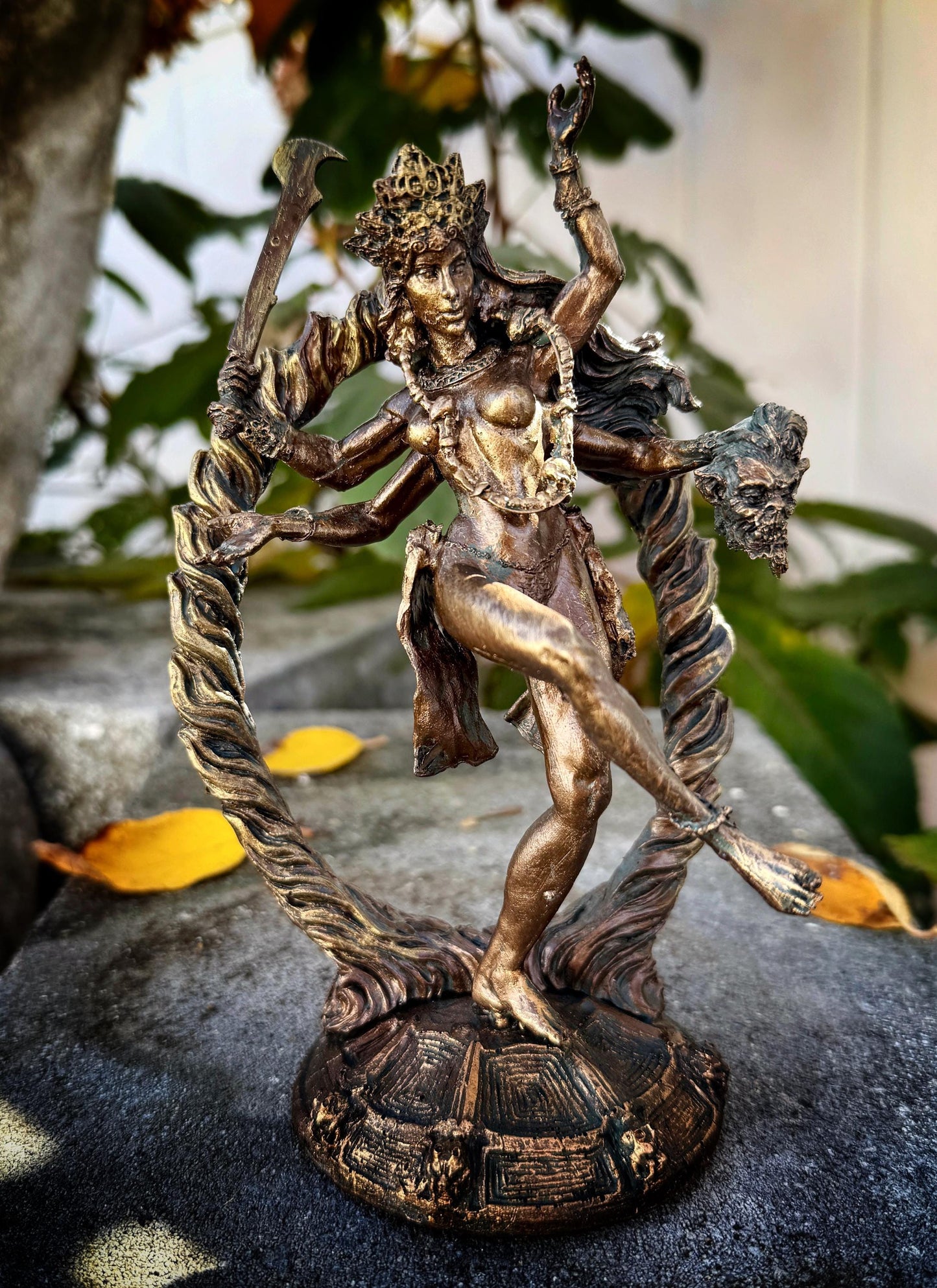 Kali Goddess Statue, Half Scale | Mythological Figurine | Myths and Legends Hindu Statue | Mythic Altar Statue for Home Decor