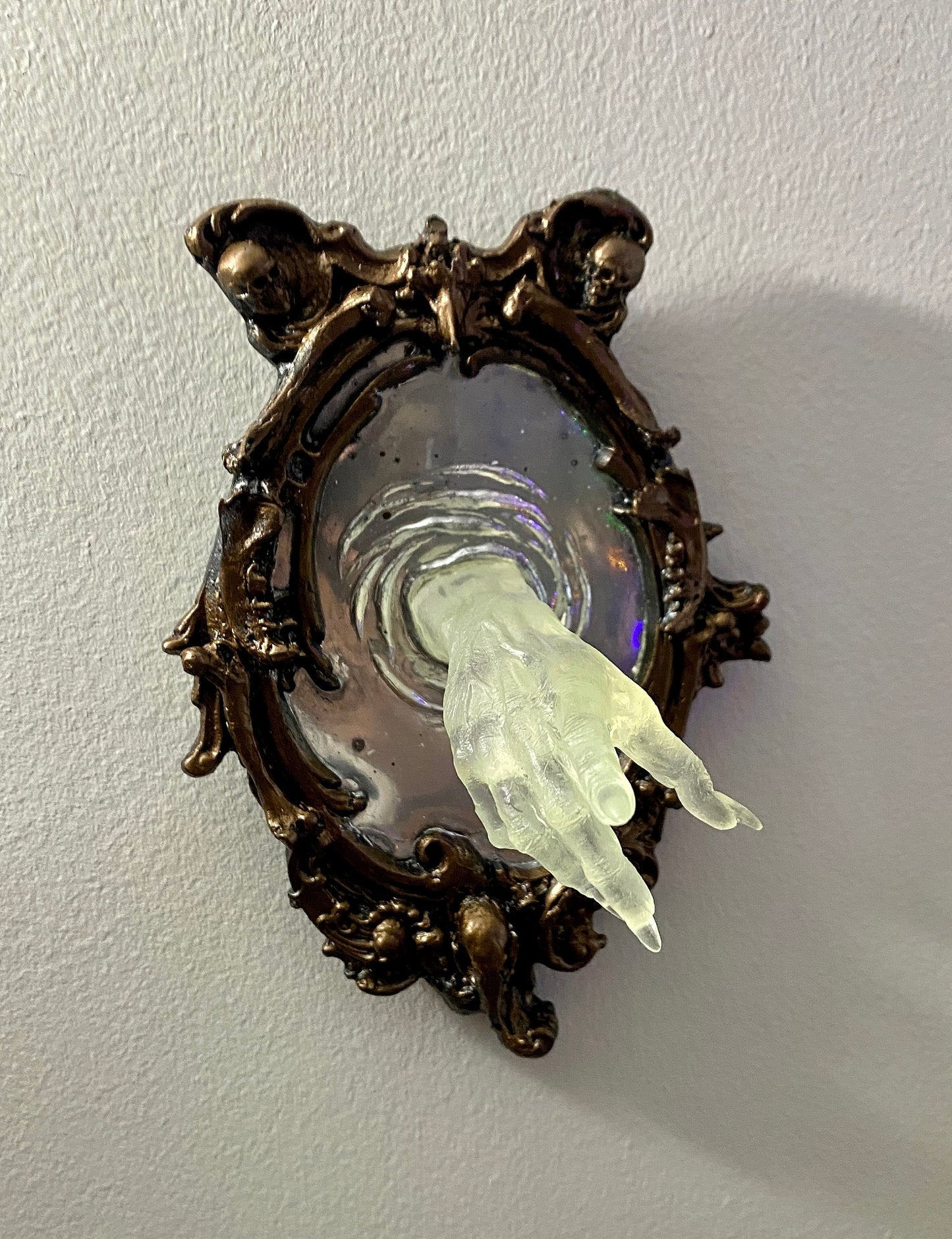 Spectral Hand Wall Plaque, Glow in the Dark
