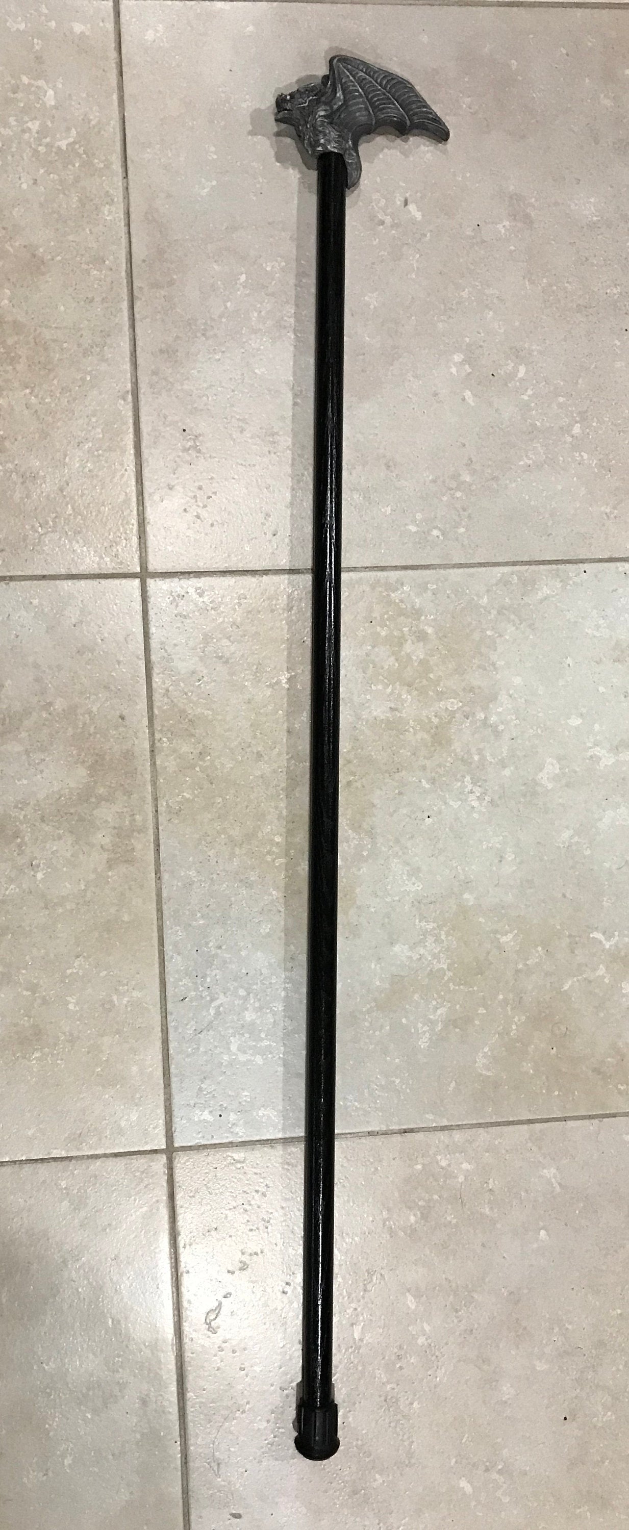 Vampire Bat Cane, Hand Sculpted Walking Stick | Victorian Gothic Cane |Dark Fantasy Cosplay Vampire Bat Cane, Halloween and Gothic Accessory