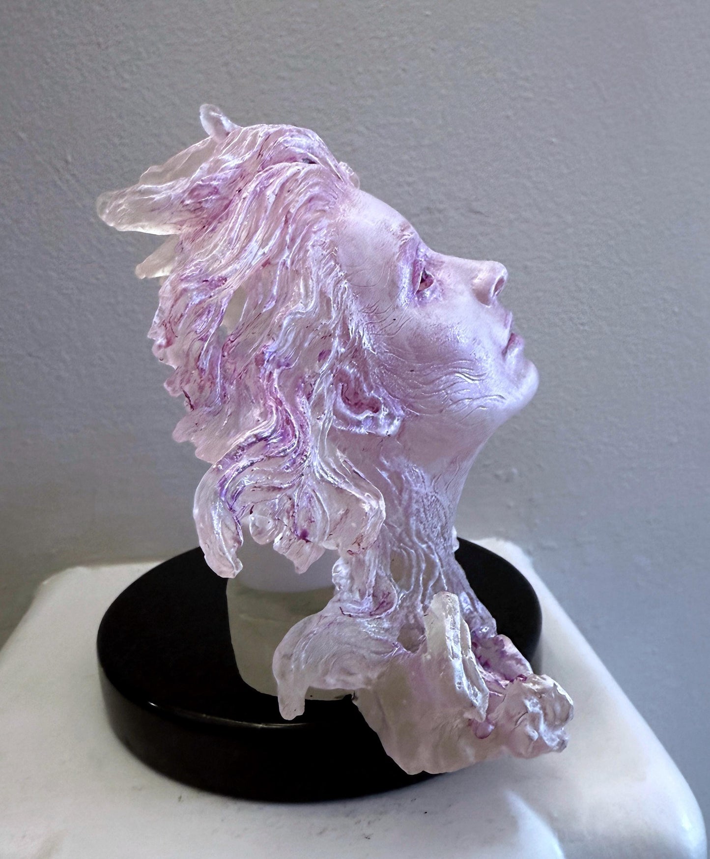 Spirit Summoning Sculpture, with LED Tea Light, Hand Painted Resin Statue | Spooky Gothic Light Feature | Ghost Light for Gothic Home Decor