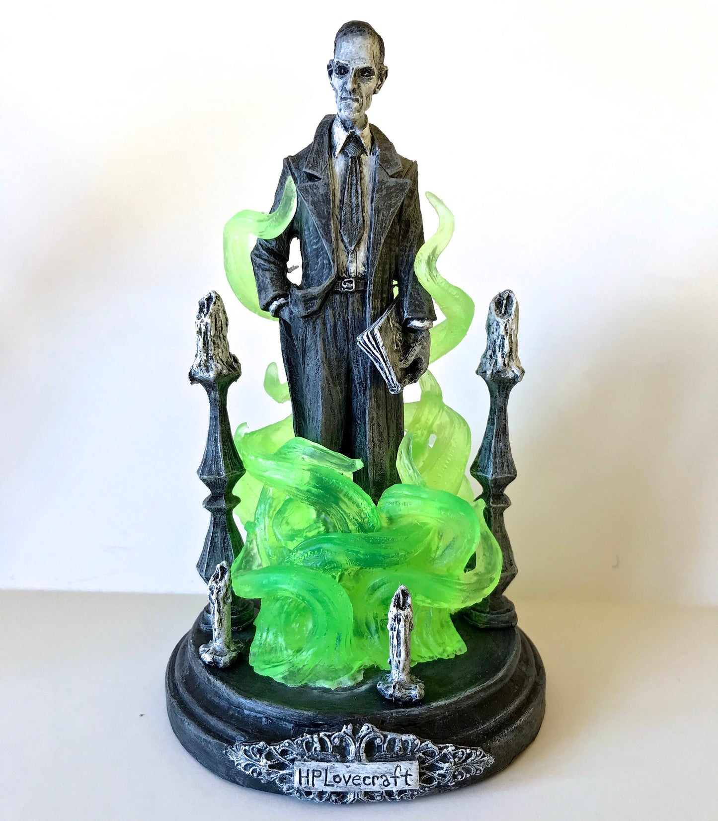 H.P. Lovecraft Statue, designed with Abigail Larson