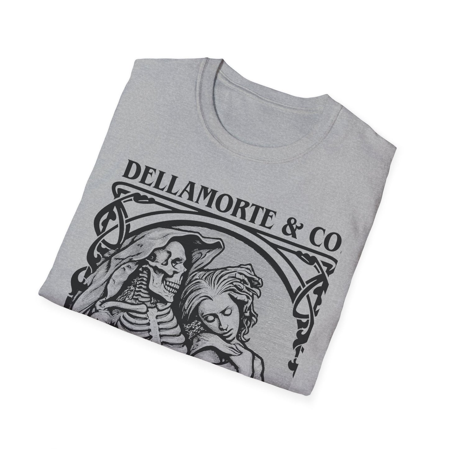 Death and the Maiden Shirt | Gothic Grim Reaper T-Shirt | Dellamorte Dark Academia Tee | Macabre Romance | Occult Halloween Apparel