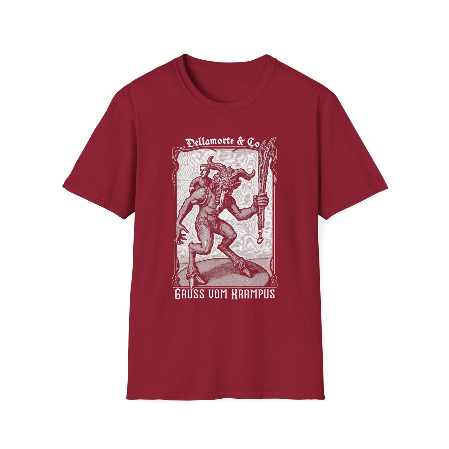 Krampus Greetings Unisex T-Shirt, Gothic Holiday Tee, Dellamorte Alternative Shirt, Christmas Gift, Xmas Devil Tee, Graphic Krampusnacht