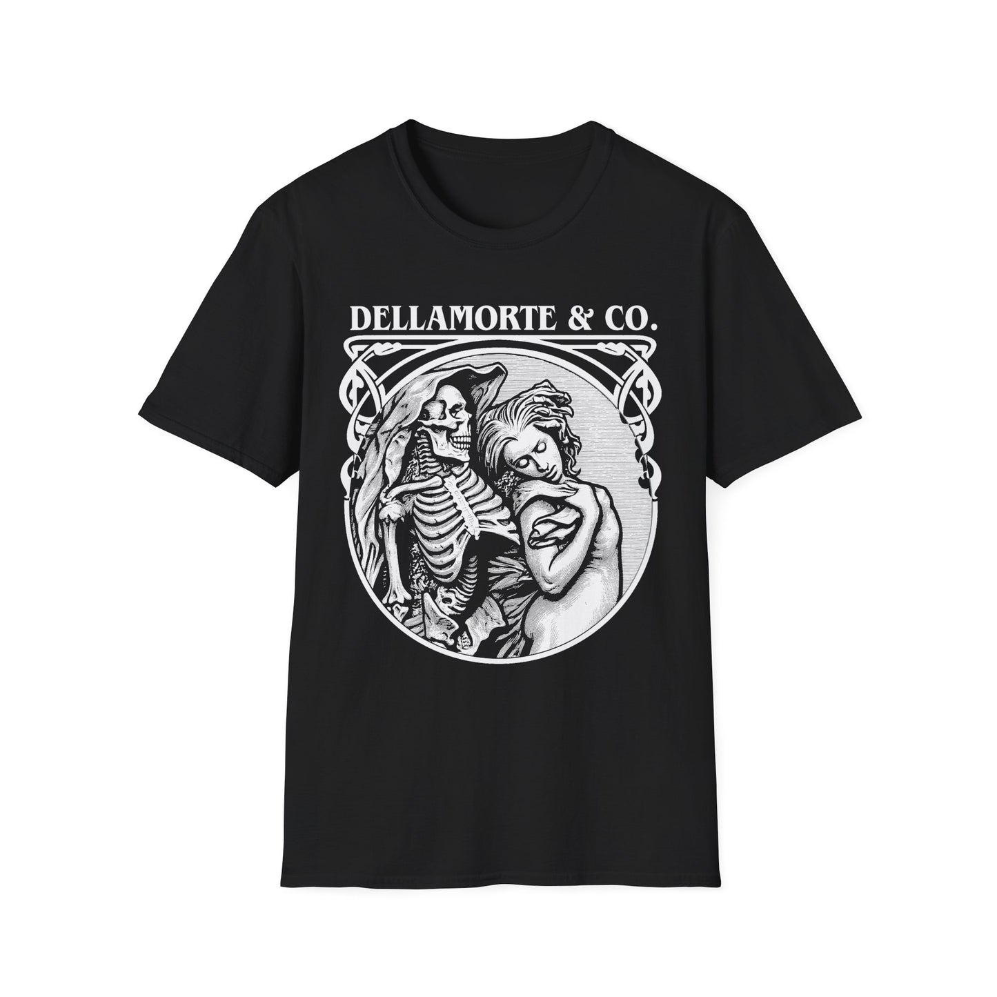 Death and the Maiden Shirt | Gothic Grim Reaper T-Shirt | Dellamorte Dark Academia Tee | Macabre Romance | Occult Halloween Apparel