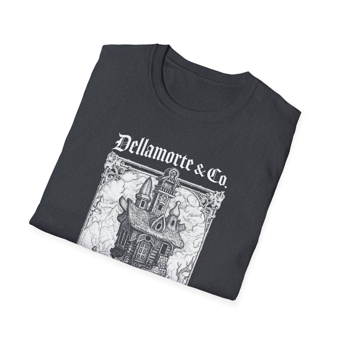 Baba Yaga Hut Shirt | Slavic Folklore Witch House Tee by Dellamorte Art | Chicken-Leg Hut T-Shirt | Dark Fairytale Gothic Apparel