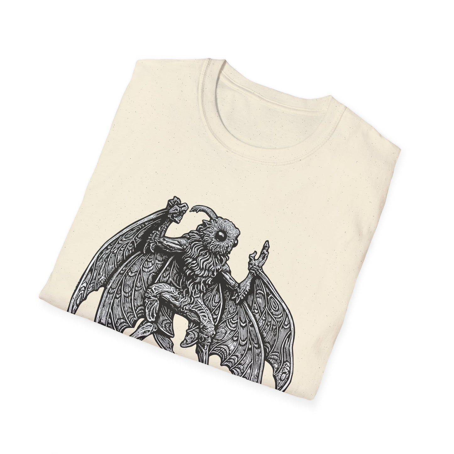 Mothman Shirt | Gothic Cryptid T-Shirt by Dellamorte | Appalachian Folklore Tee | Paranormal Creature Dark Halloween Art Apparel