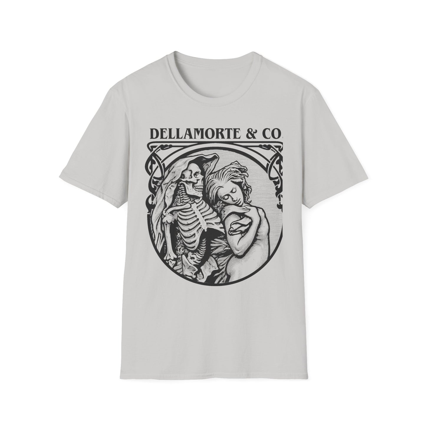 Death and the Maiden Shirt | Gothic Grim Reaper T-Shirt | Dellamorte Dark Academia Tee | Macabre Romance | Occult Halloween Apparel