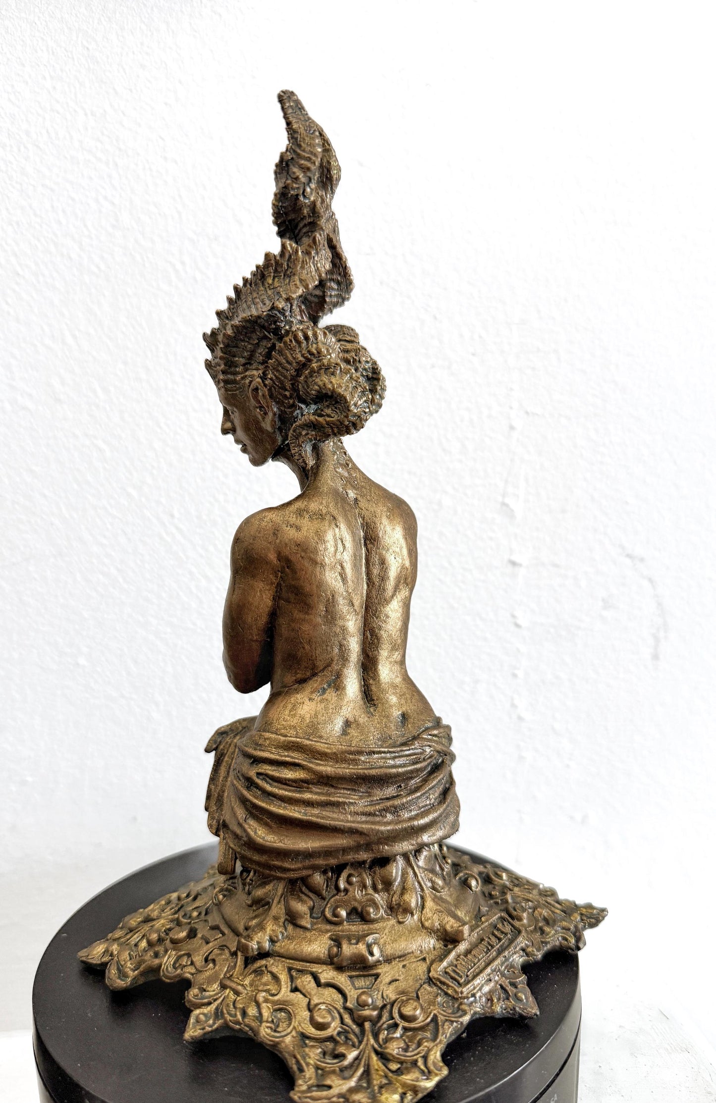 Demeter's Grief Statue, Hand Painted Resin Sculpture | Mythical Goddess Figurine | Gothic Dark Fantasy Art