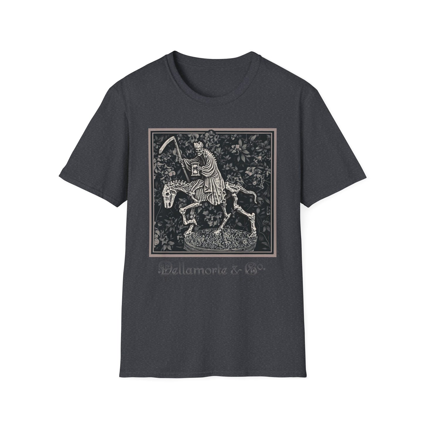 Triumph of Death Shirt | Grim Reaper Tee by Dellamorte | Four Horsemen Memento Mori Halloween Art T-Shirt | Dark Medieval Gothic Apparel