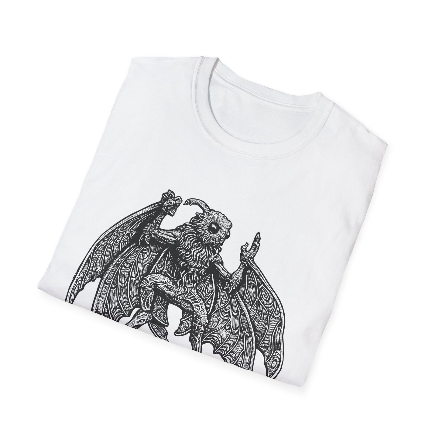 Mothman Shirt | Gothic Cryptid T-Shirt by Dellamorte | Appalachian Folklore Tee | Paranormal Creature Dark Halloween Art Apparel