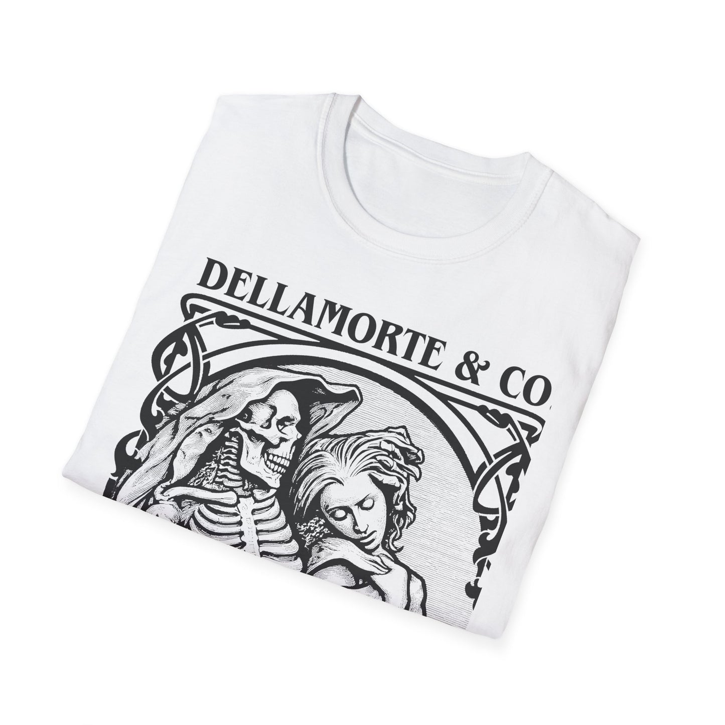 Death and the Maiden Shirt | Gothic Grim Reaper T-Shirt | Dellamorte Dark Academia Tee | Macabre Romance | Occult Halloween Apparel