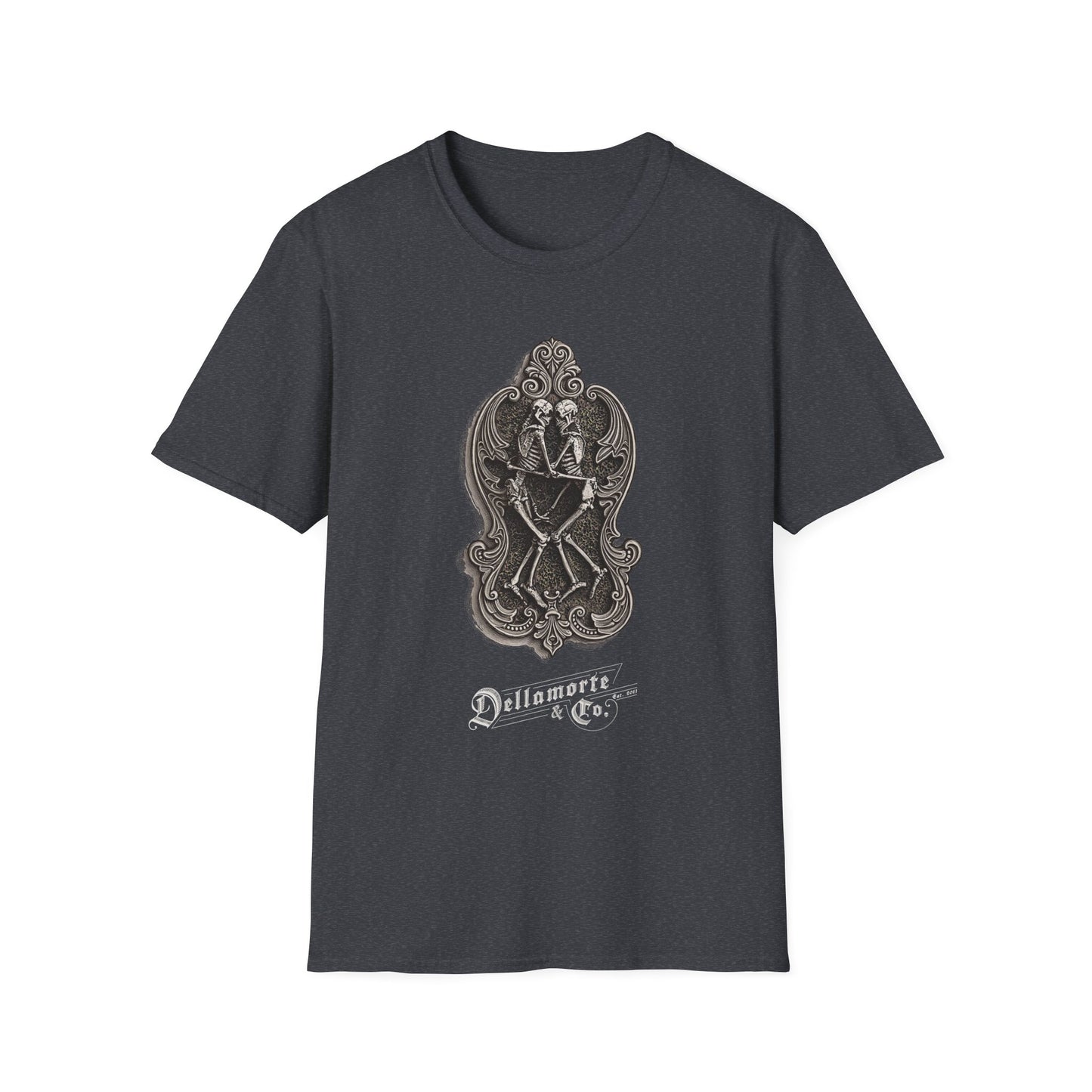 Amor Aeternus Shirt | Skeleton Lovers Tee by Dellamorte | Eternal Love Death Art T-Shirt | Dark Romance Gothic Apparel