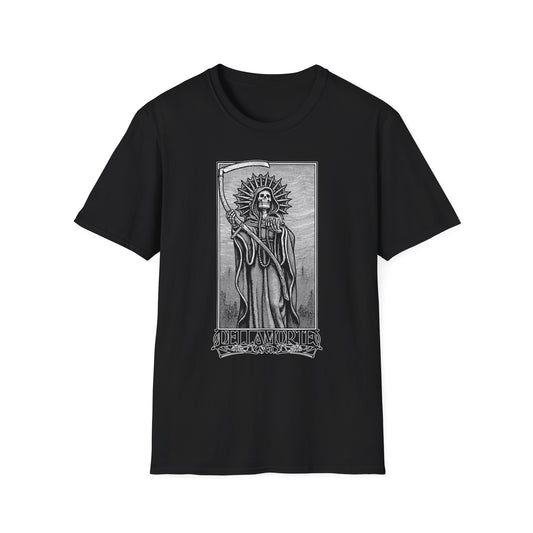 Santa Muerte Unisex T-Shirt, Gothic Grim Reaper Tee | Dellamorte Alternative Shirt, Halloween Gift, Day of the Dead Tee, Graphic Death Saint