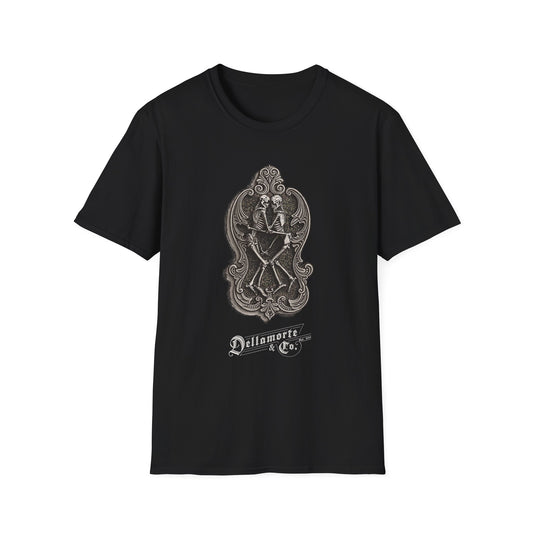 Amor Aeternus Shirt | Skeleton Lovers Tee by Dellamorte | Eternal Love Death Art T-Shirt | Dark Romance Gothic Apparel