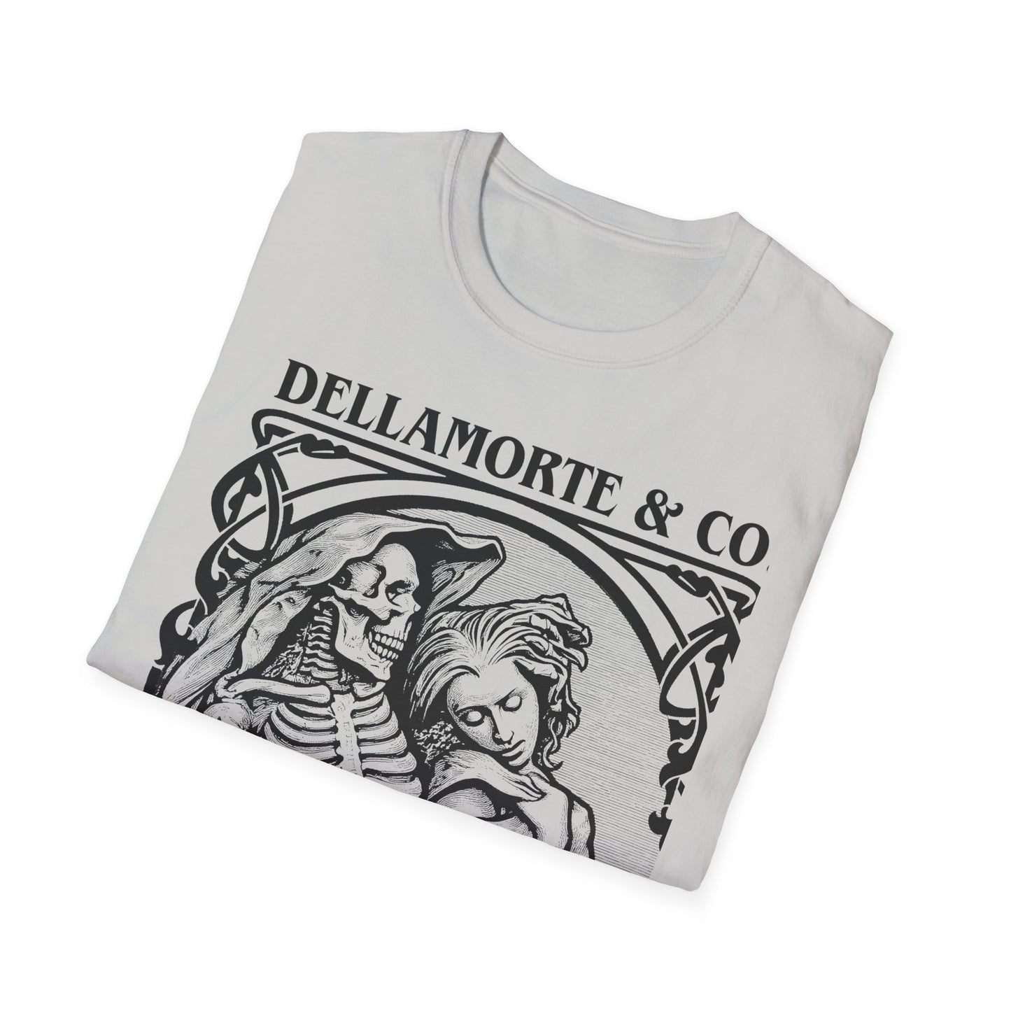Death and the Maiden Shirt | Gothic Grim Reaper T-Shirt | Dellamorte Dark Academia Tee | Macabre Romance | Occult Halloween Apparel