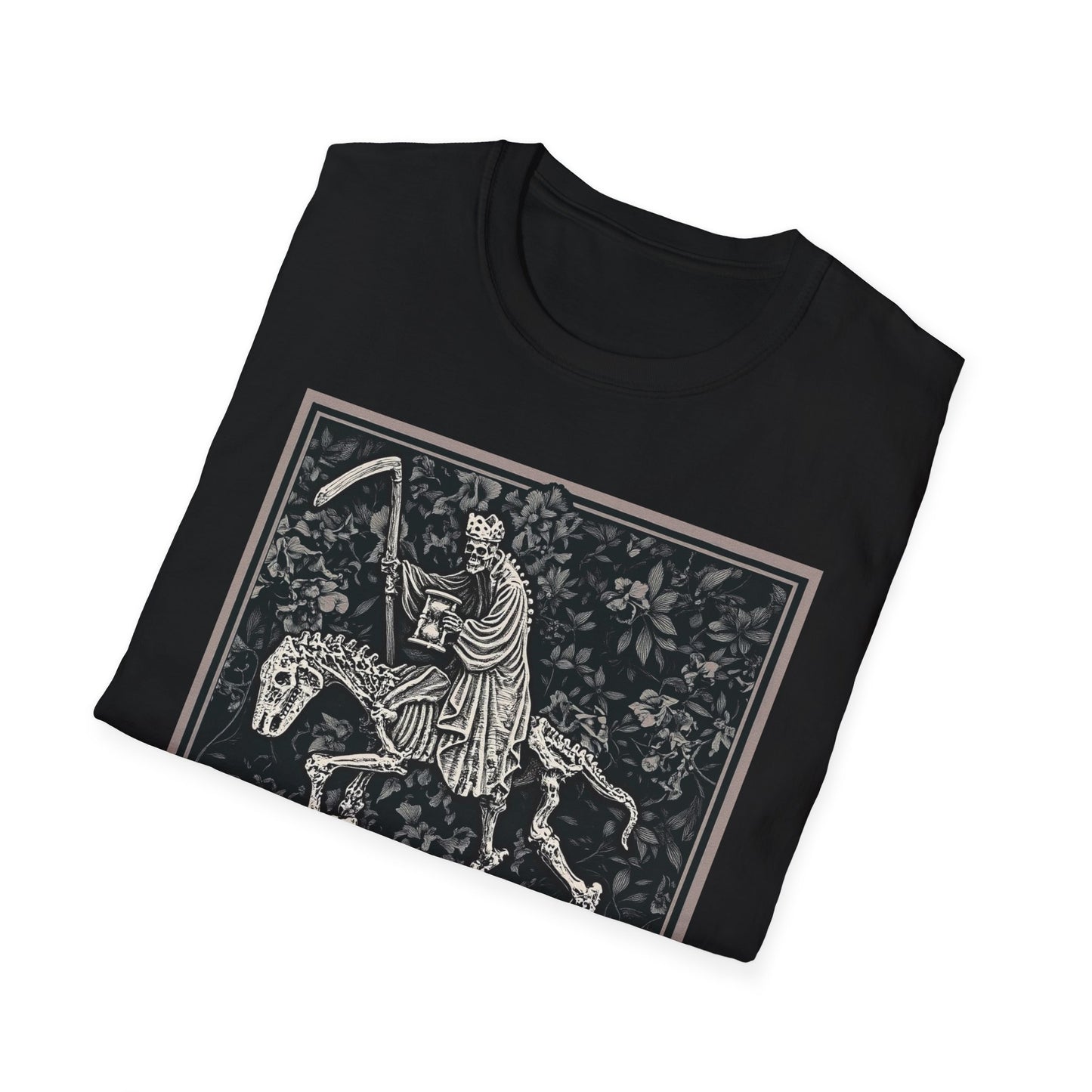 Triumph of Death Shirt | Grim Reaper Tee by Dellamorte | Four Horsemen Memento Mori Halloween Art T-Shirt | Dark Medieval Gothic Apparel