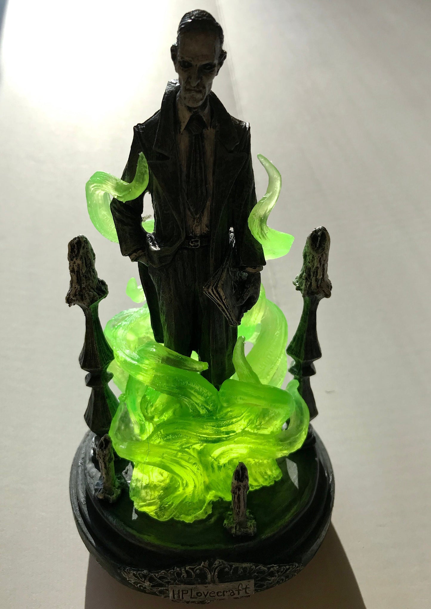 H.P. Lovecraft Statue, designed with Abigail Larson