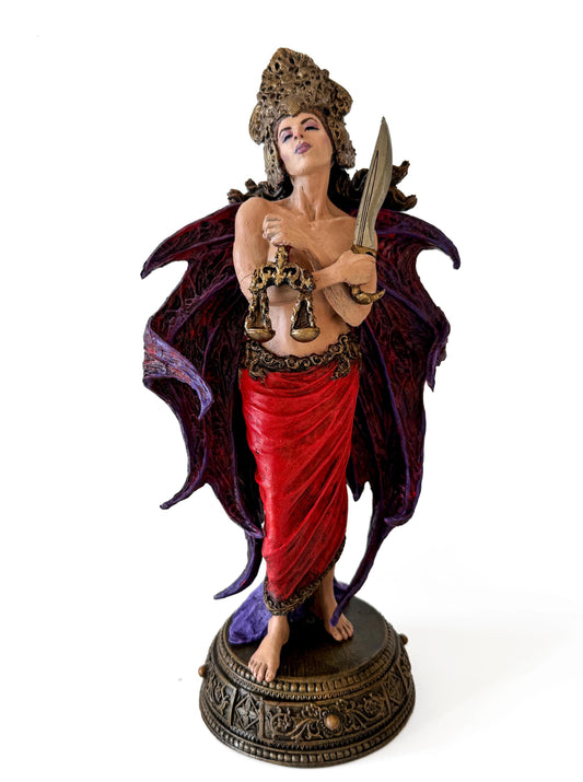 Nemesis/ Themis Statue: Goddess of Justice and Vengeance, Full Color | Mythological Gods Figurine | Myths Statue |Statue for Gothic Decor