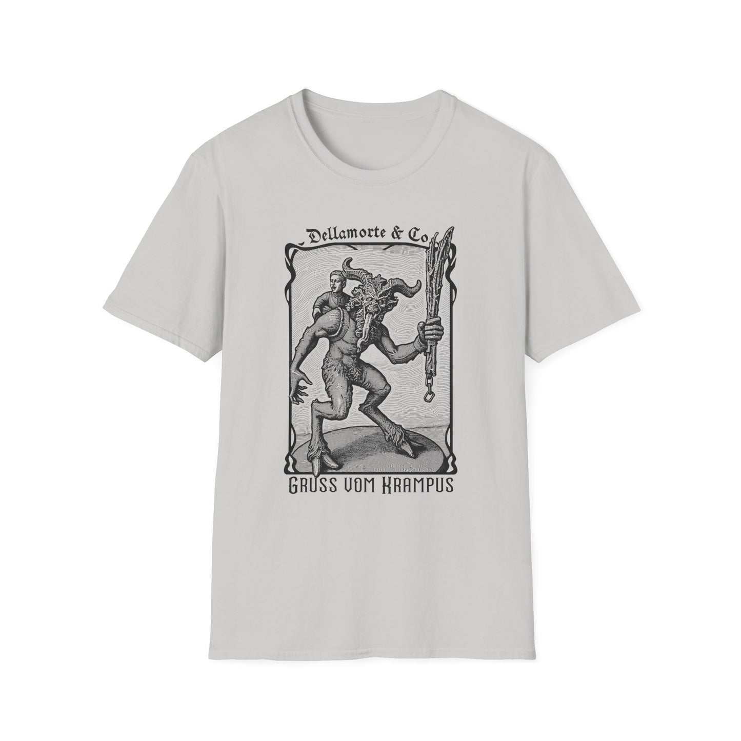 Krampus Greetings Unisex T-Shirt, Gothic Holiday Tee, Dellamorte Alternative Shirt, Christmas Gift, Xmas Devil Tee, Graphic Krampusnacht