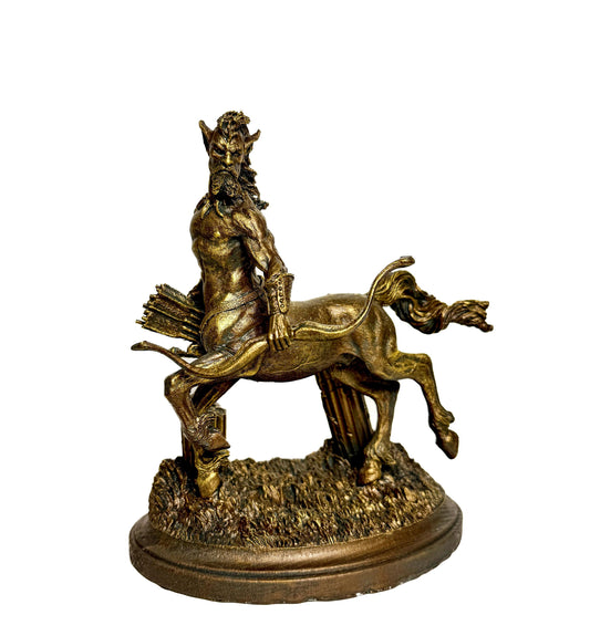 Centaur Statue, Hand Painted Resin Sculpture | Mythical Creature Figurine | Unique Legendary Sagittarius Centaur Figurine. Fantasy Art Decor