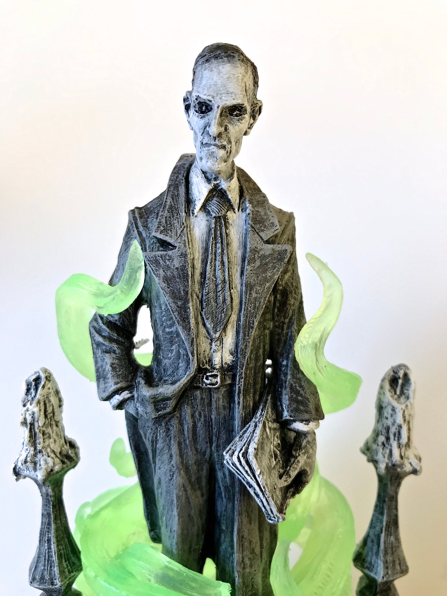 H.P. Lovecraft Statue, designed with Abigail Larson