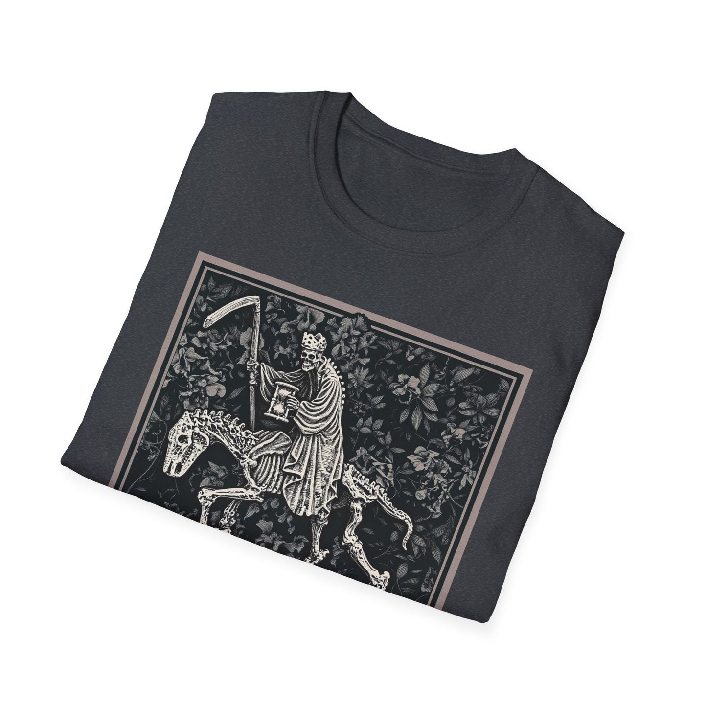 Triumph of Death Shirt | Grim Reaper Tee by Dellamorte | Four Horsemen Memento Mori Halloween Art T-Shirt | Dark Medieval Gothic Apparel