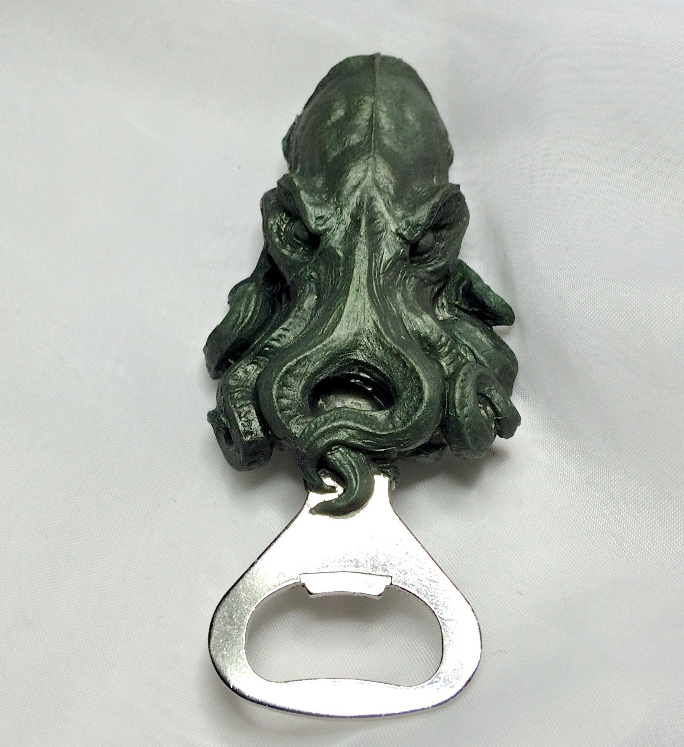 Cthulhu Bottle Opener, Hand Painted Resin | Gothic Cthulhu Barware, Lovecraftian Tentacle Bottle Opener | Fantasy Gothic Barware Gift