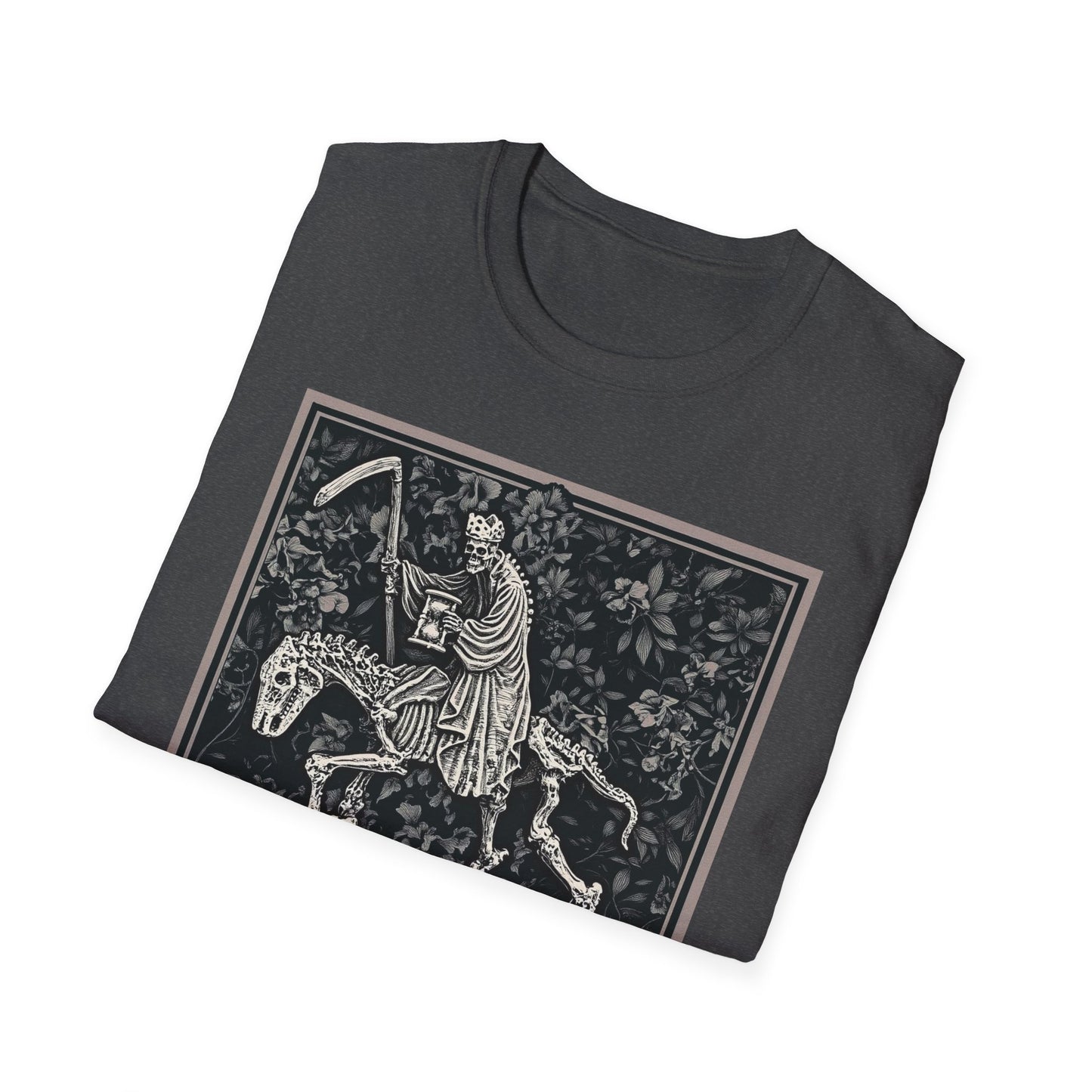 Triumph of Death Shirt | Grim Reaper Tee by Dellamorte | Four Horsemen Memento Mori Halloween Art T-Shirt | Dark Medieval Gothic Apparel