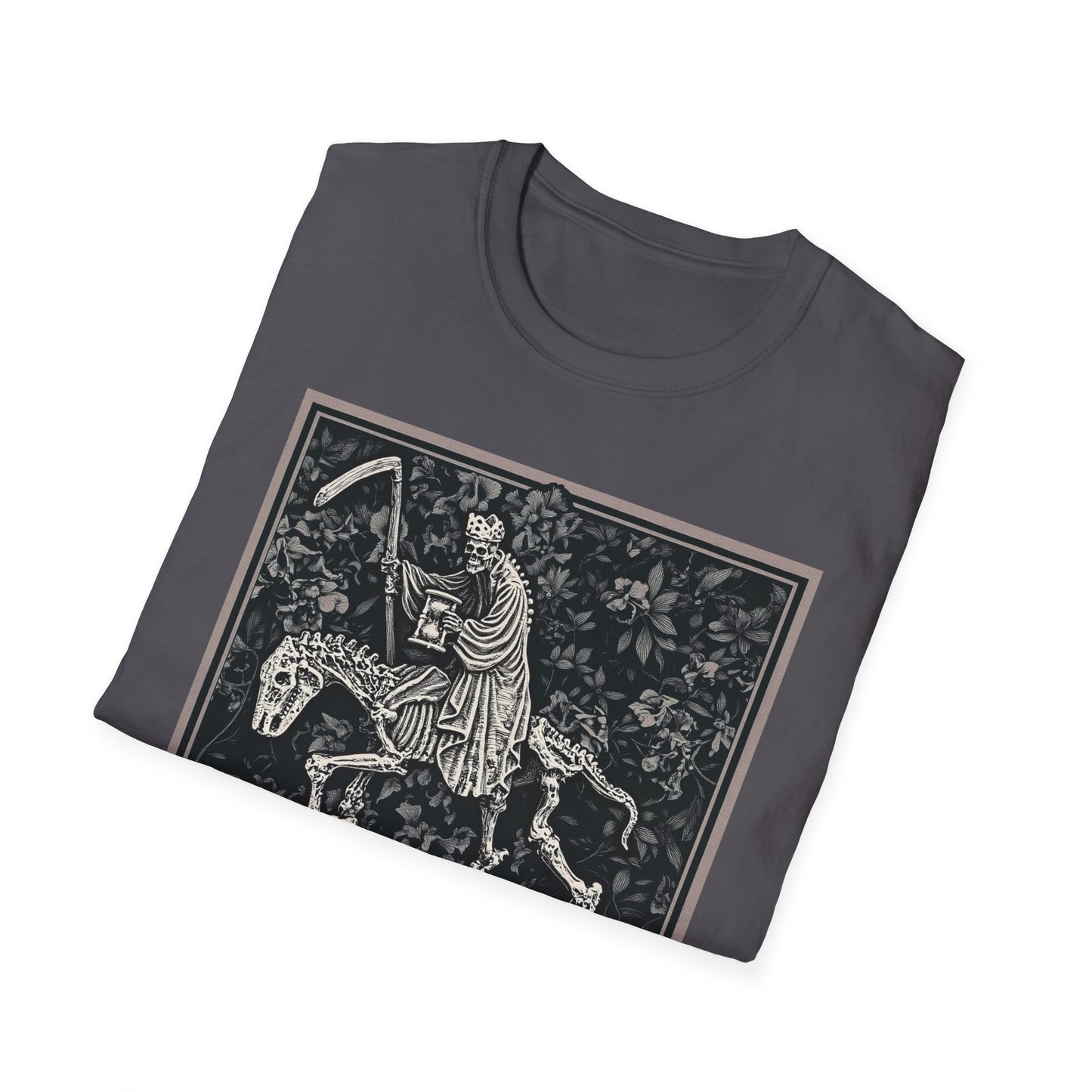 Triumph of Death Shirt | Grim Reaper Tee by Dellamorte | Four Horsemen Memento Mori Halloween Art T-Shirt | Dark Medieval Gothic Apparel