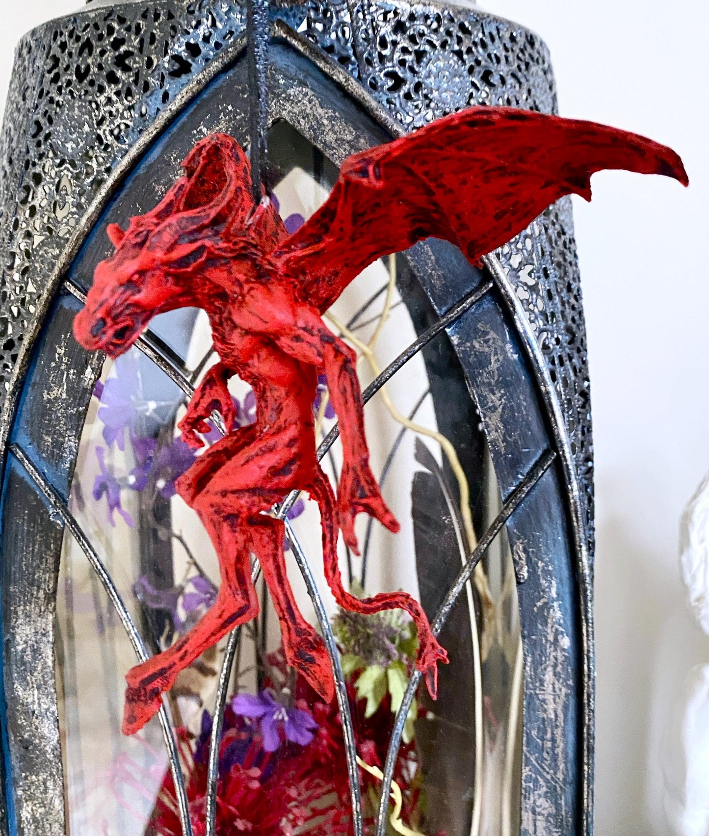 Jersey Devil Ornament, Hand Painted Resin Sculpture | Cryptozoology Creature Figurine | Urban Legend Jersey Devil Monster, Gothic Art Decor