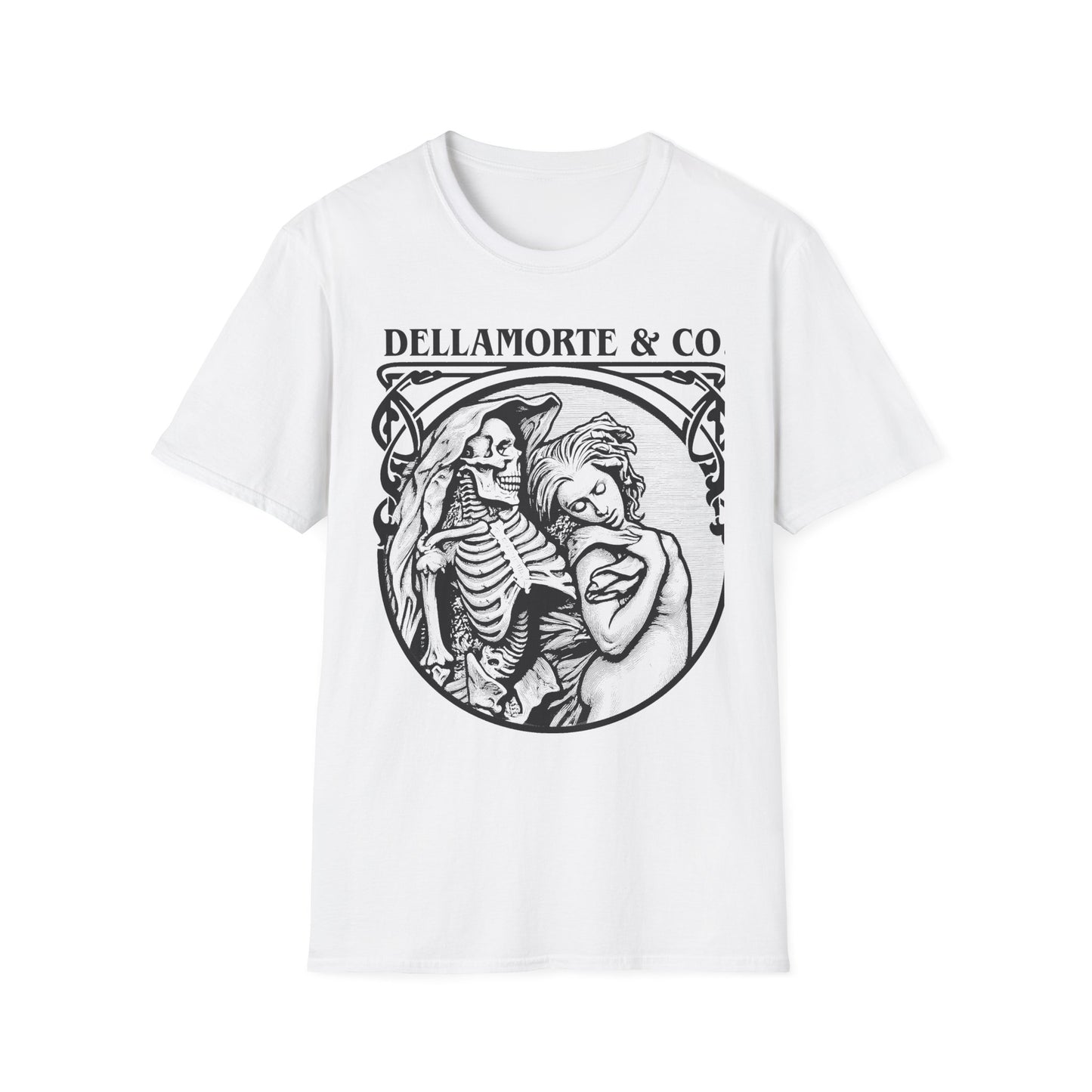 Death and the Maiden Shirt | Gothic Grim Reaper T-Shirt | Dellamorte Dark Academia Tee | Macabre Romance | Occult Halloween Apparel
