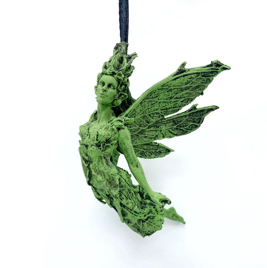 Titania, Queen of the Fairies Ornament, Hand Painted Resin Sculpture | Mythic Elven Queen Figurine | Fairy Tale Ornament, Fantasy Art Decor
