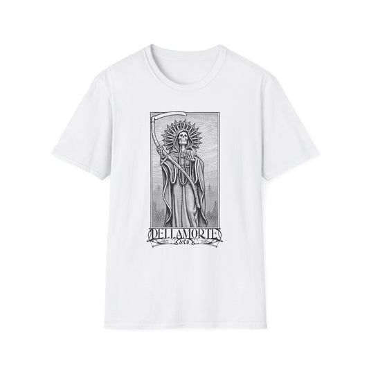 Santa Muerte Unisex T-Shirt, Gothic Grim Reaper Tee | Dellamorte Alternative Shirt, Halloween Gift, Day of the Dead Tee, Graphic Death Saint