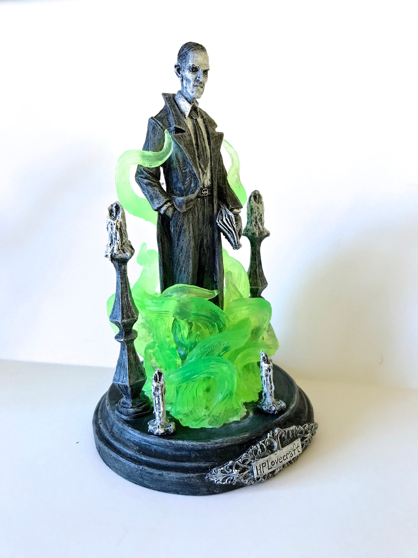 H.P. Lovecraft Statue, designed with Abigail Larson