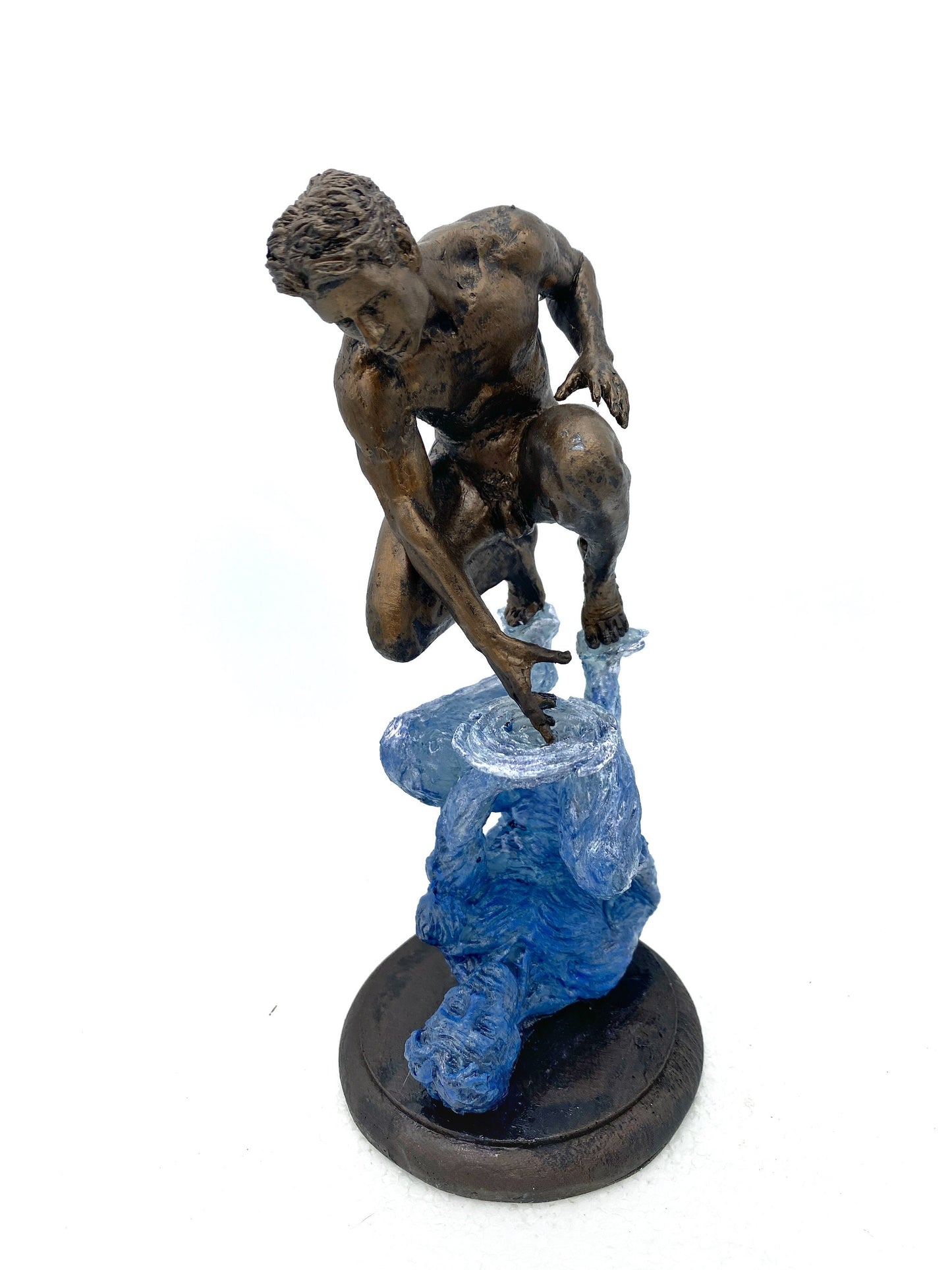 Narcissus' Reflection Statue: Introspection and Identity | Mythological Character Figurine |Myths and Legends Statue |Fantasy Art Home Decor