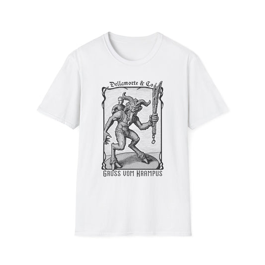 Krampus Greetings Unisex T-Shirt, Gothic Holiday Tee, Dellamorte Alternative Shirt, Christmas Gift, Xmas Devil Tee, Graphic Krampusnacht