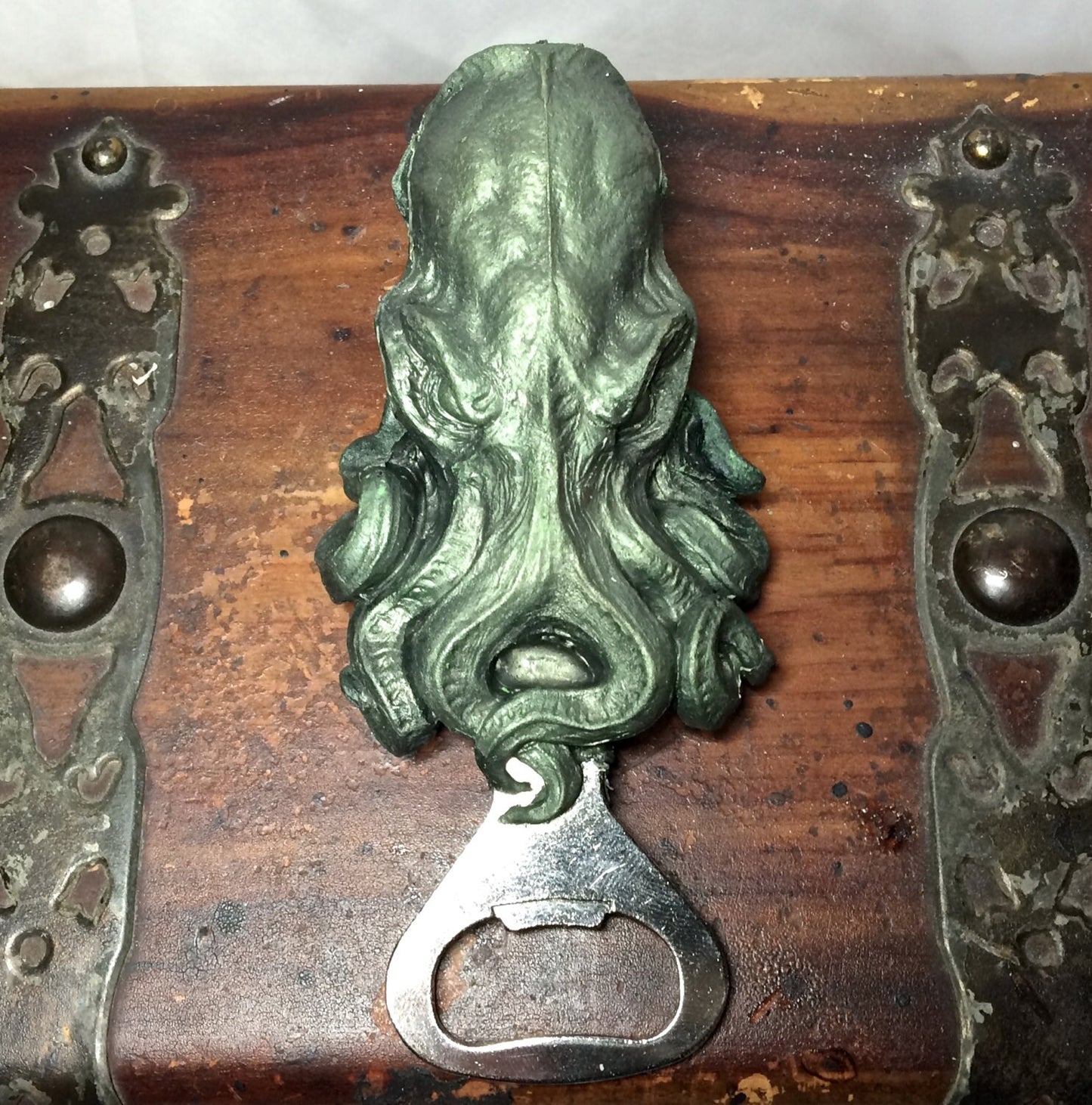 Cthulhu Bottle Opener, Hand Painted Resin | Gothic Cthulhu Barware, Lovecraftian Tentacle Bottle Opener | Fantasy Gothic Barware Gift