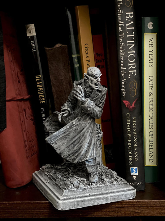 Dracula: Nosferatu Statue,Resin Sculpture | Legendary Vampire Figurine | Victorian Gothic Undead Creature| Dark Art Gift Spooky Home Decor