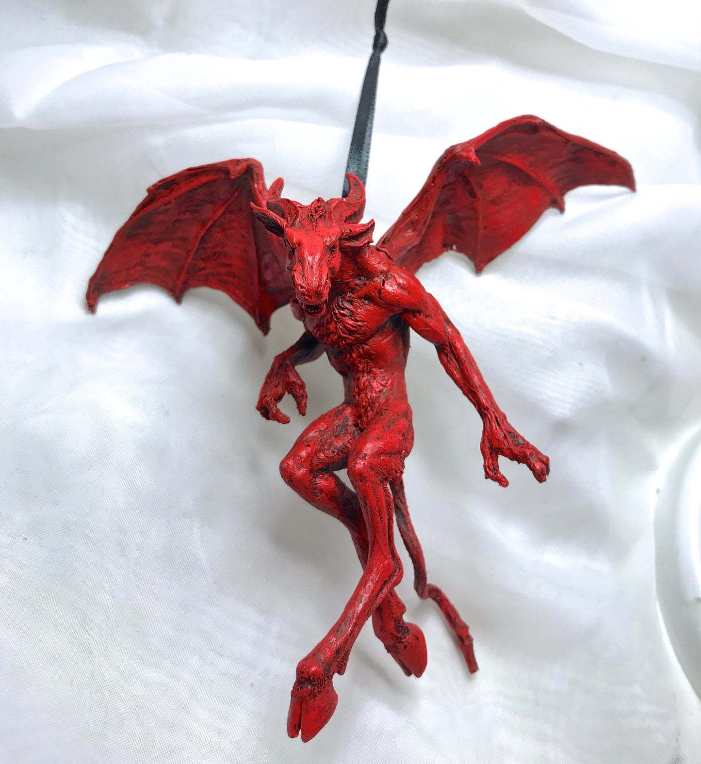 Jersey Devil Ornament, Hand Painted Resin Sculpture | Cryptozoology Creature Figurine | Urban Legend Jersey Devil Monster, Gothic Art Decor