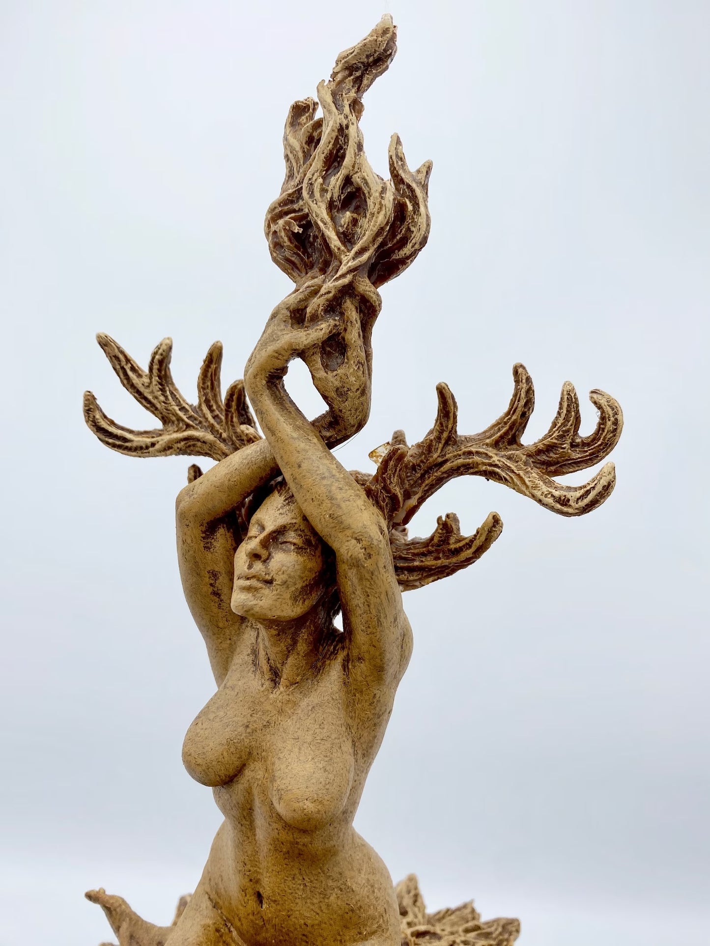 Prakrit Shakti: The Awakening Spirit Statue, Wood Finish