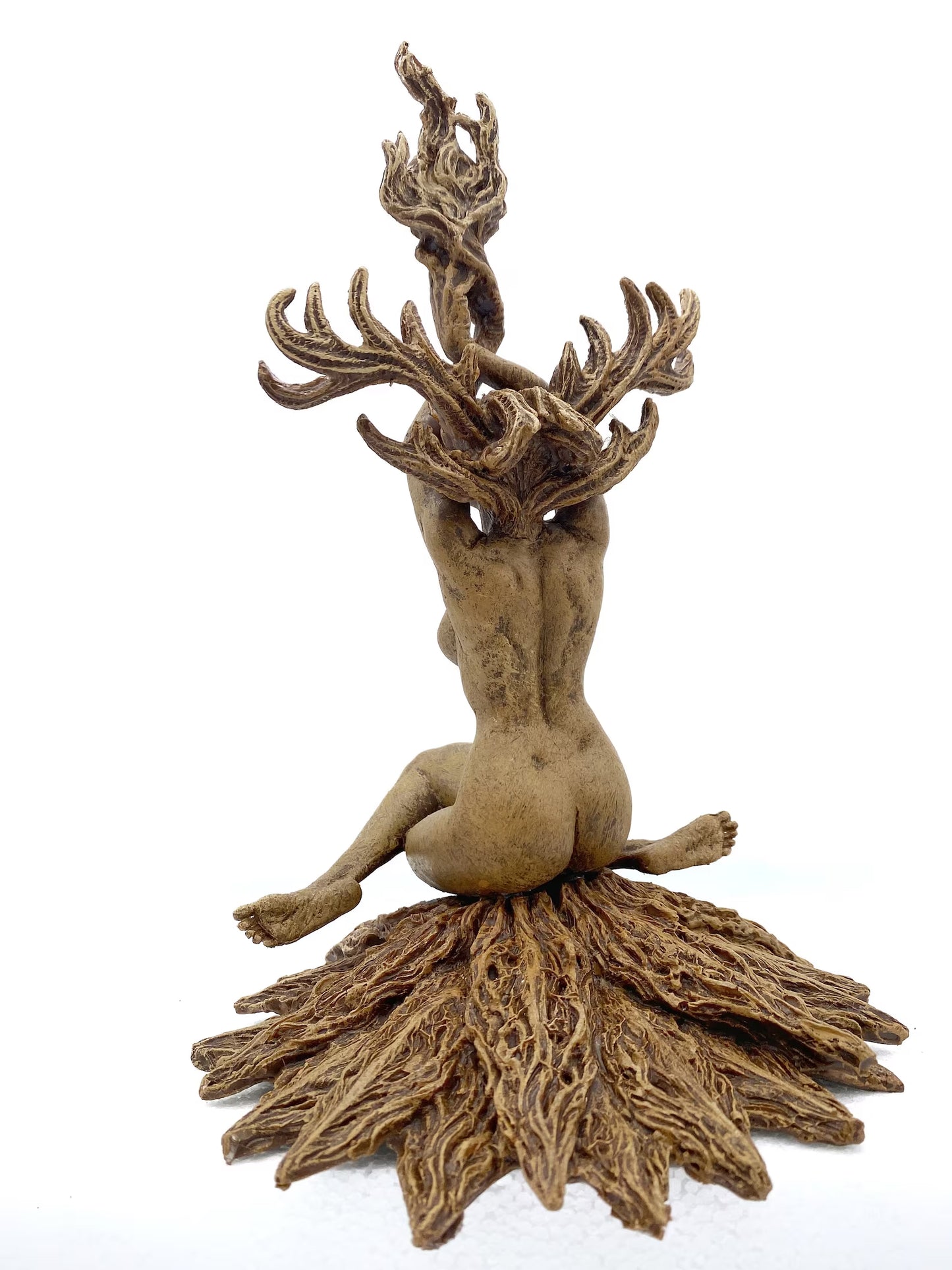 Prakrit Shakti: The Awakening Spirit Statue, Wood Finish