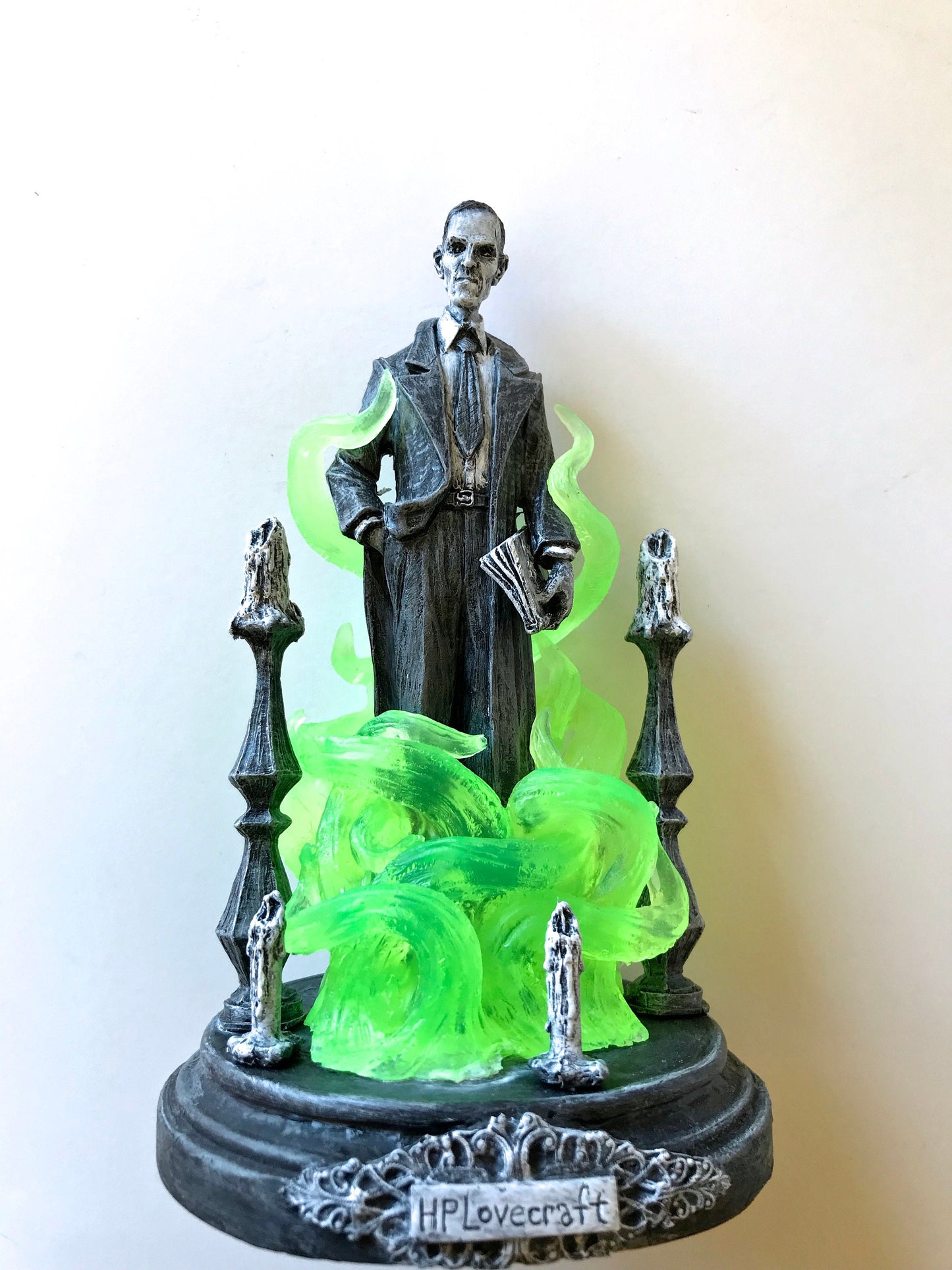 H.P. Lovecraft Statue, designed with Abigail Larson