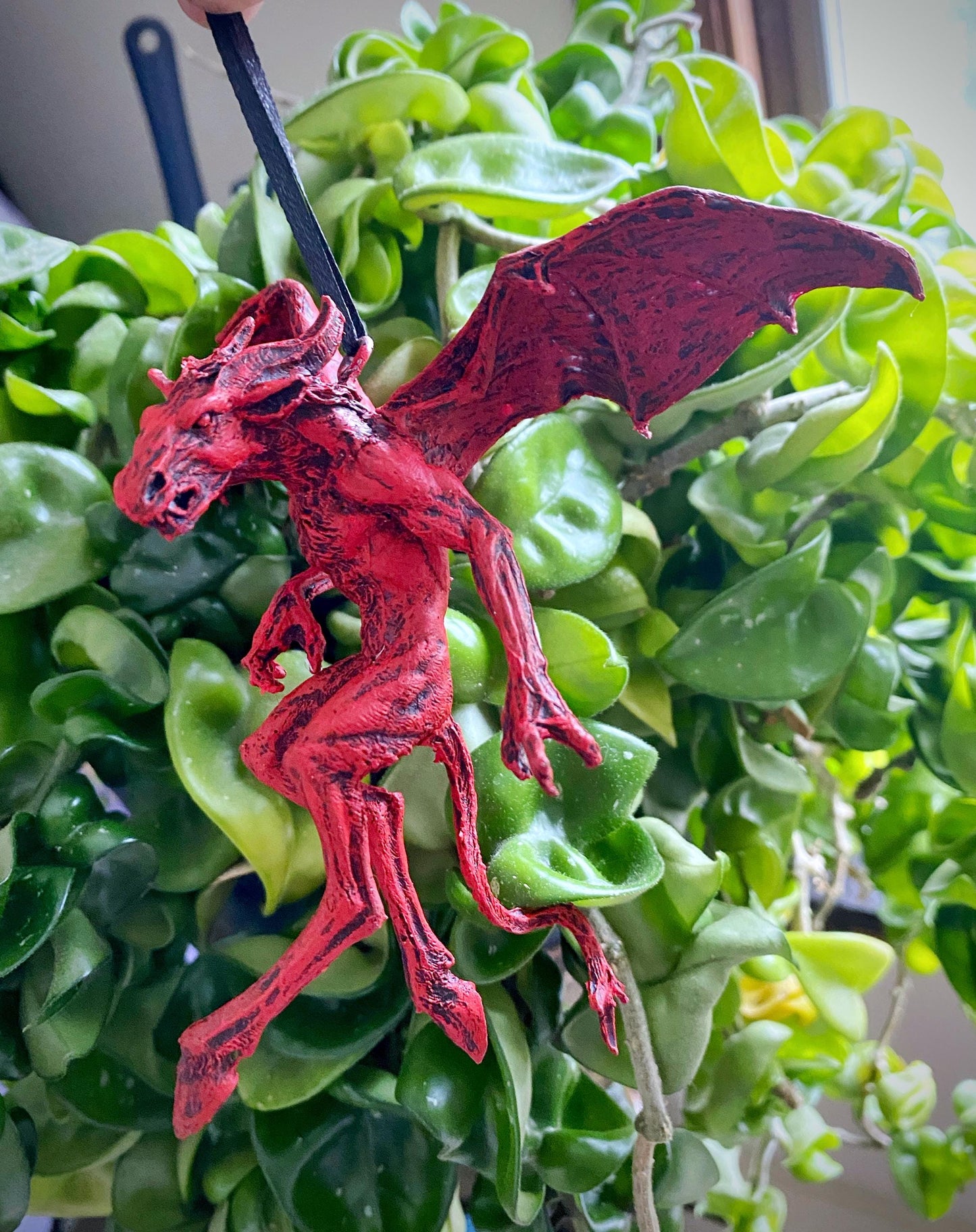 Jersey Devil Ornament, Hand Painted Resin Sculpture | Cryptozoology Creature Figurine | Urban Legend Jersey Devil Monster, Gothic Art Decor