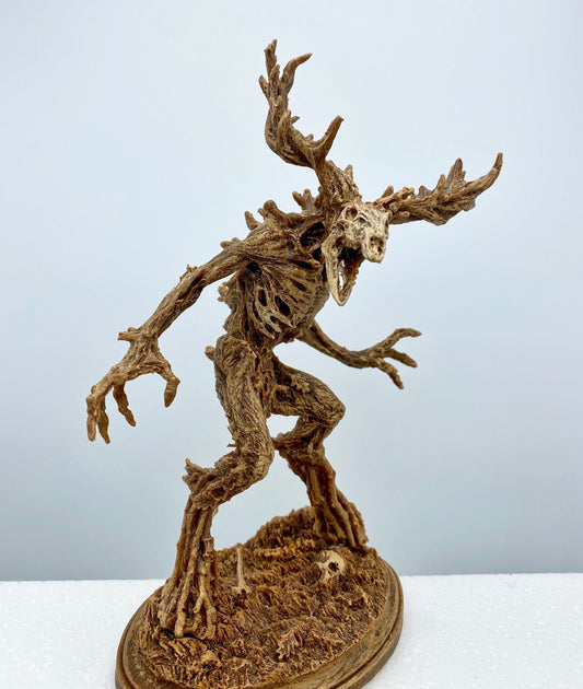 Leshen/ Wendigo Statue, Half Scale Sculpture | Mythical Creature Figurine | Folklore Legendary Wendigo Figurine. Fantasy Art Decor