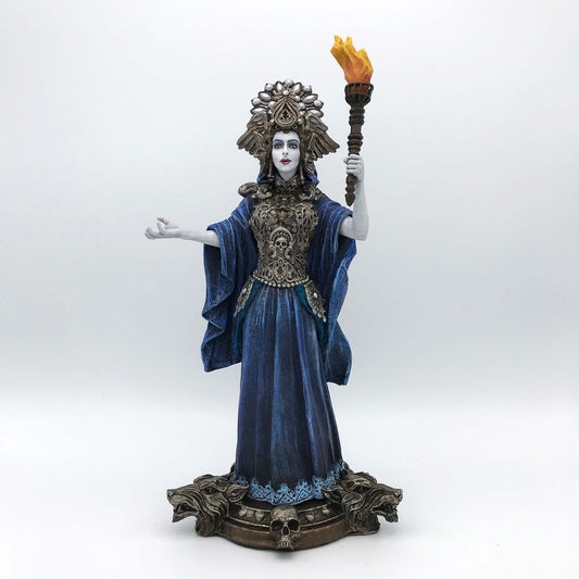 Hecate, Goddess of Witchcraft and Magic Statue, Full Color: Midnight