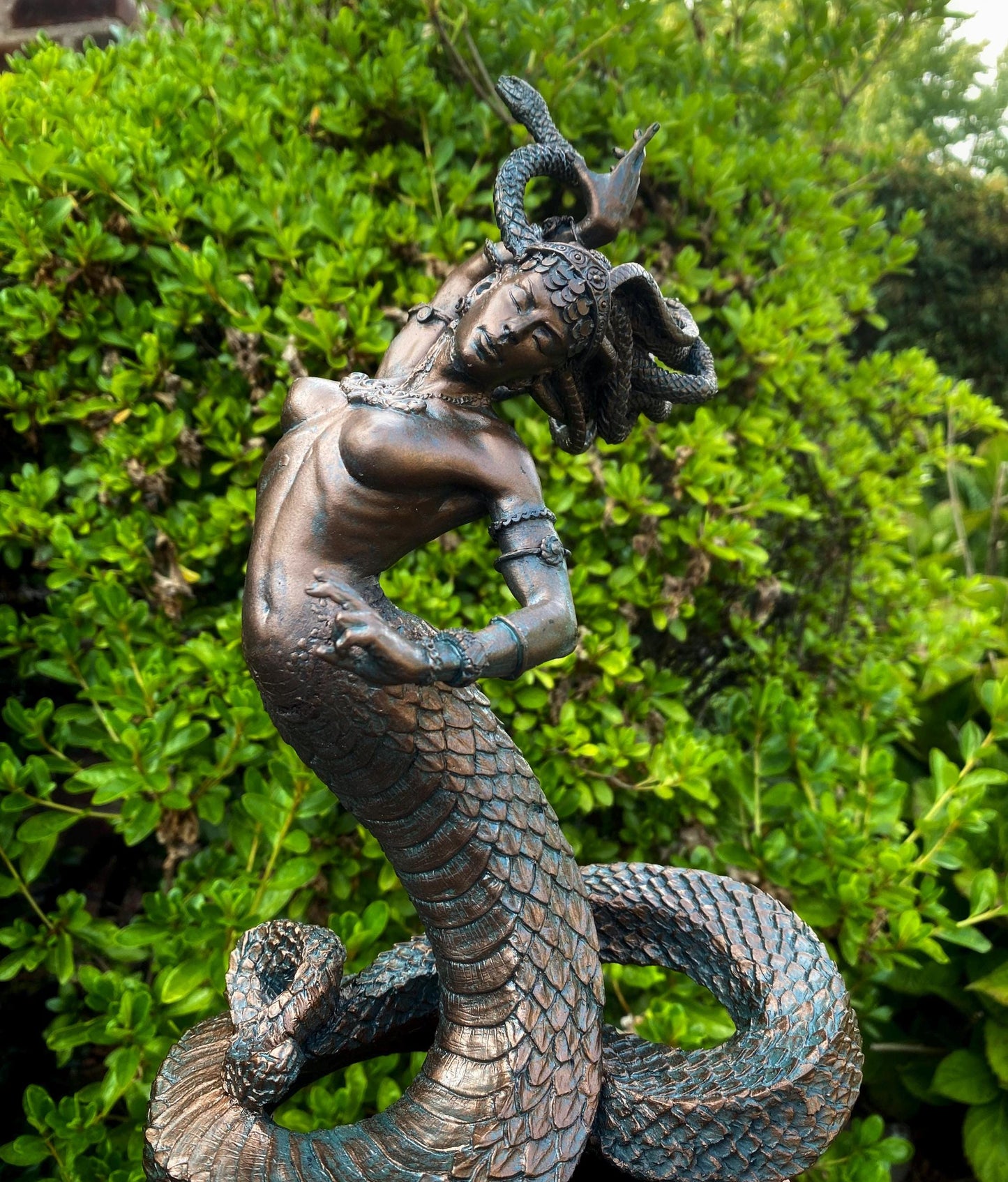 Medusa Statue, Hand Painted Resin Sculpture |. Mythological Creature Figurine | Myths and Legends Character Statue | Fantasy Art Lover Gift