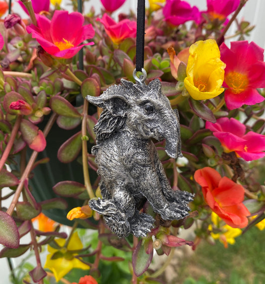 Baku, the Dream Guardian Ornament, Hand Painted Resin Sculpture | Mythical Creature Figurine | Japanese Baku Ornament. Fantasy Art Gift