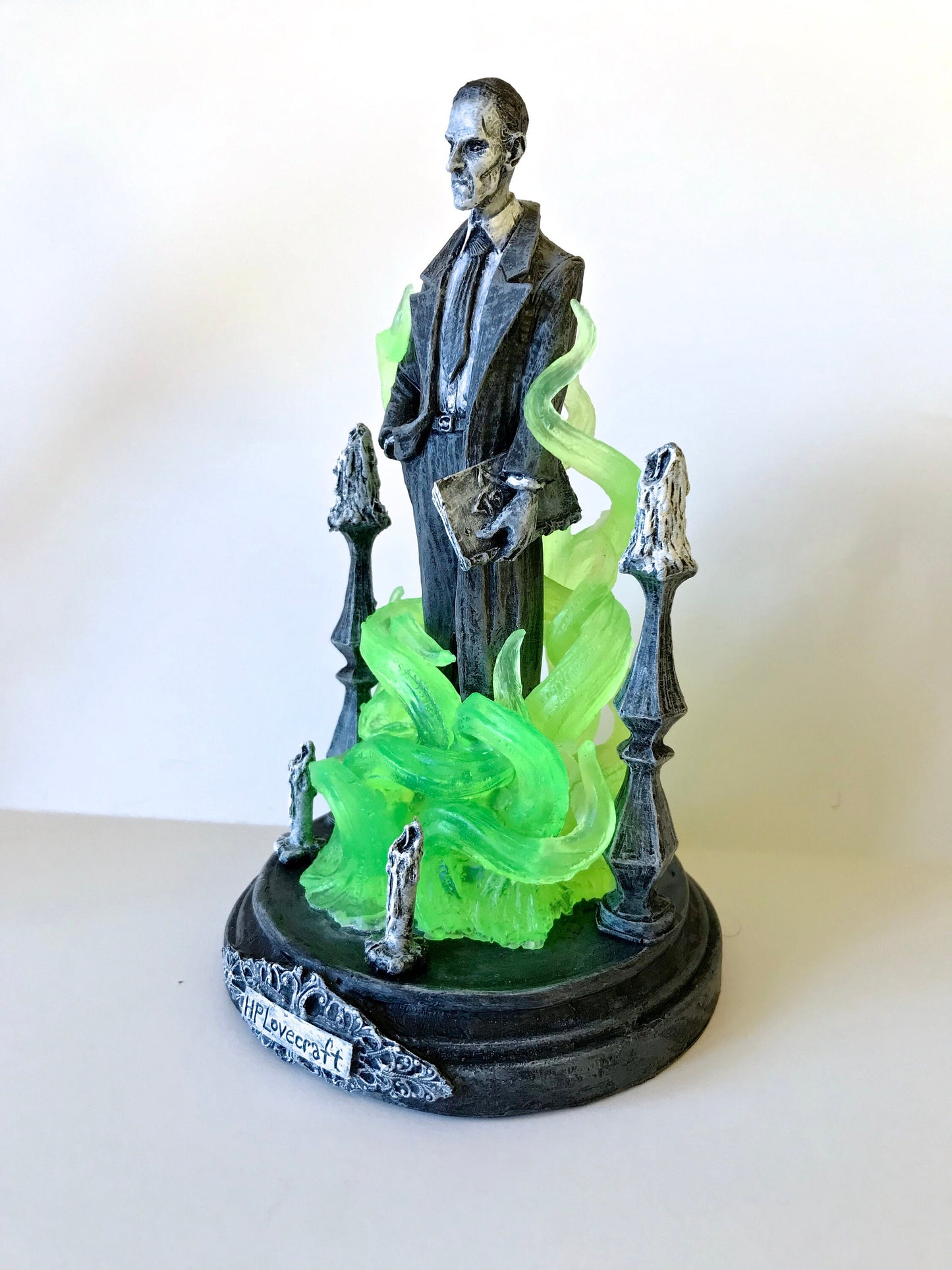 H.P. Lovecraft Statue, designed with Abigail Larson
