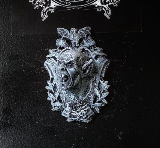 Dracula: Nosferatu Magnet, Hand Painted Resin Sculpture | Gothic Fantasy Decor | Vampire Magnet for Fantasy and Gothic Decor